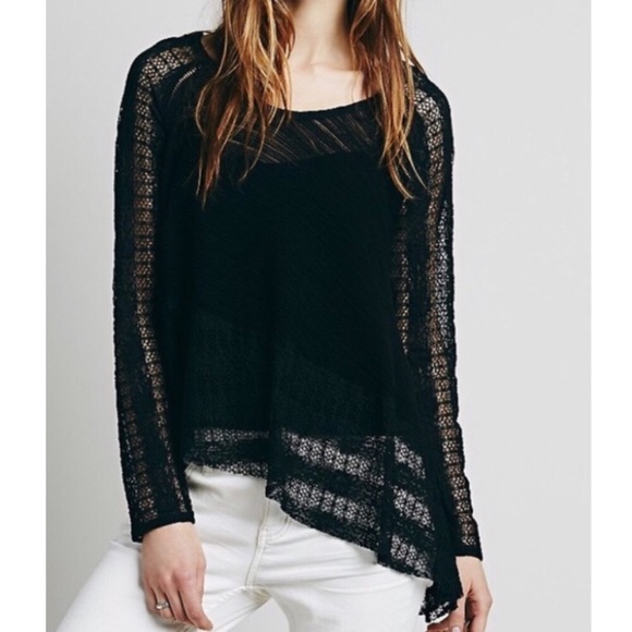 Free People Tops - Free People asymmetrical lace top
